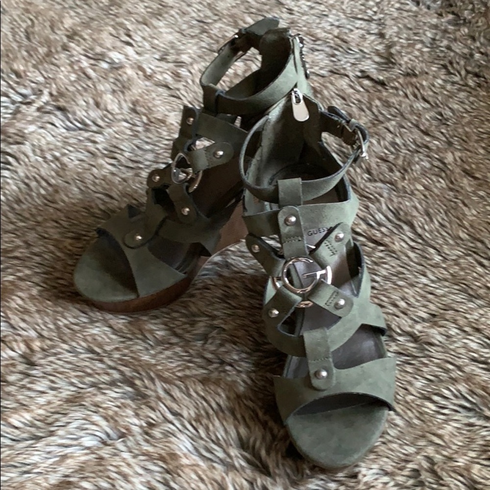 Guess gladiator wedges